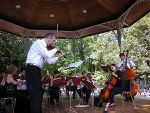 Im Stadtpark-Pavillon wird wieder klassisch und jazzig aufgespielt.