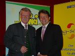 Stadtrat Werner Miedl mit Prof. Max Friedrich beim Symposium.