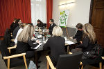 Großes Interesse der JournalistInnen an der "Zukufts-Pressekonferenz" des Grazer Stadtoberhauptes.