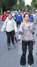 Locker durch die Stadt rollen - auf gesicherten und abgesperrten Straßen: "Cityskating" und Stadt Graz machen´s möglich!  Foto: Cityskating