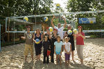 Die Grazer StadtpolitikerInnen beim Beachvolleyball - das sich übrigens einfach erlernen lässt. 
