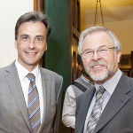 Bürgermeister Mag. Siegfried Nagl (li.) mit dem Leiter des ETC Graz Dr. Wolfgang Benedek.  