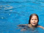 Wassersportlerin im Training! 