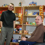 Ausgesprochen freundlich werden BesucherInnen im neuen Kiosk empfangen. 