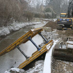 Mit dem Abschluss des Bauabschnittes Brücke-Prohaskagasse schließt sich eine Maßnahmenkette und der Schutz des Ortskerns von Andritz wird deutlich erhöht. 