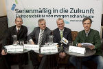 E-Mobilität ist für Graz eine große Chance für die Zukunft, darin sind sich Bgm. Mag. Siegfried Nagl (r) und die Experten einig. Fotos: Stadt Graz/Fischer 