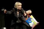 Julia von Juni und Michael Schernthaner vom „Theater Srutibox“. 