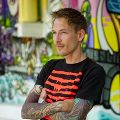 Graffiti-Kunst am Grazer Citybeach