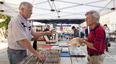Früher war er am Freiheitsplatz, nun ist er am Tummelplatz zu finden: der "Grazer Antikmarkt" 