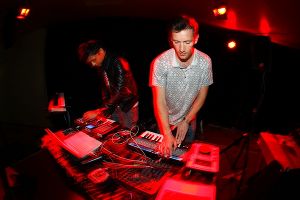 Das Duo Futurecop! beim Abschlussfest. Foto: Christopher Baur 