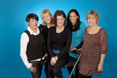 v.l.: Eveline Dohr, Irene Platzer, Mag.a Dr.in Priska Pschaid, Klaudia Feichtl, Edith Klinger  
