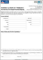 Formular ausfüllen, unterschreiben und per Post, Fax oder auch elektronisch an das Referat für BürgerInnenbeteiligung schicken! 