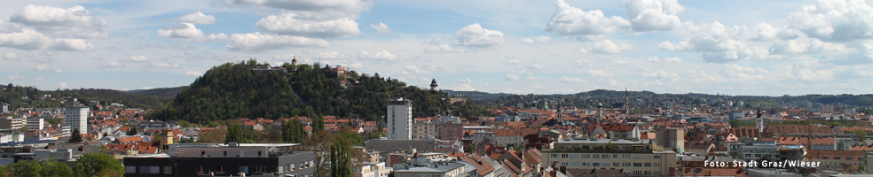 Blick über Graz. Foto: Stadt Graz/Wieser