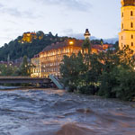 Die Sonne ließ sich in den Abendstunden wieder in Graz blicken. Tröstlich! 