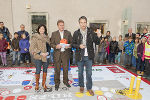 Stadträtin Sonja Grabner, Spieleerfinder Bernhard Sandner und GR Kurt Hohensinner (v. l.) | Foto: Stadt Graz/Fischer 