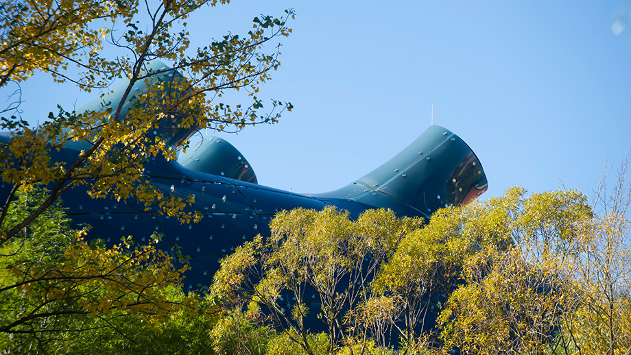 Und das Kunsthaus in der Herbstsonne