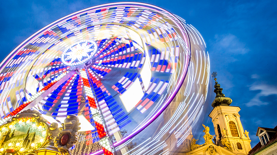 Das Riesenrad am Mariahilferplatz - jeden Dezember ein Augenschmaus