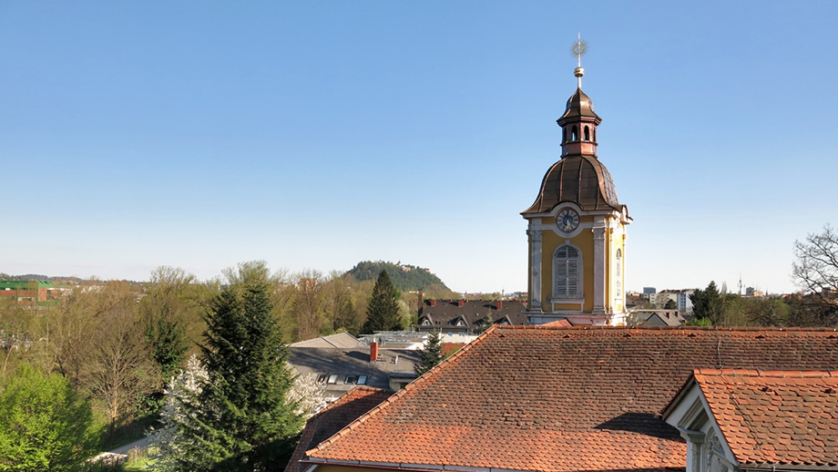 Vom Kalvarienberg Richtung Schloßberg. Foto: ©Auferbauer