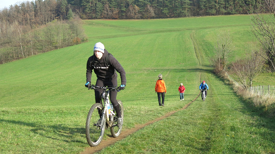 Bike and hike am Pfangberg (585 m). Foto: ©Auferbauer