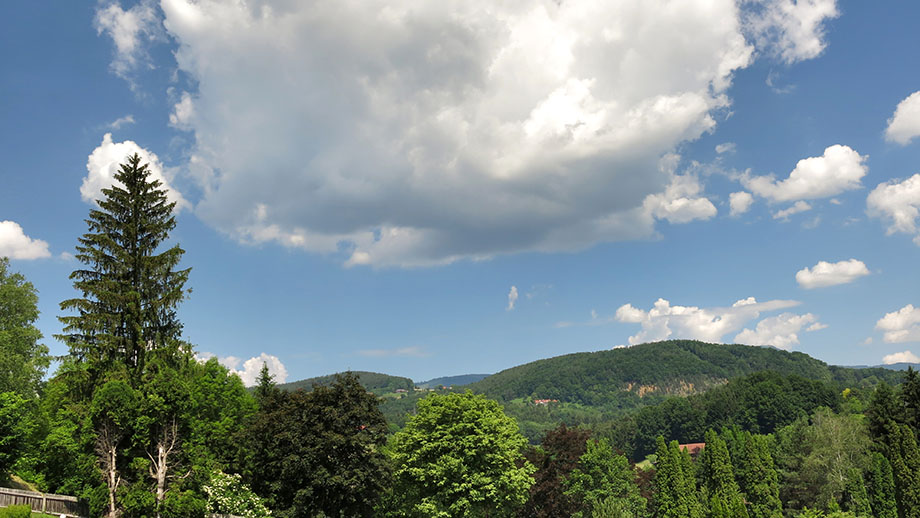 Von Mariatrost in Richtung Hauenstein (650 m). Foto: ©Auferbauer