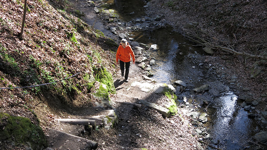 In der Rettenbachklamm bergan. Foto: ©Auferbauer