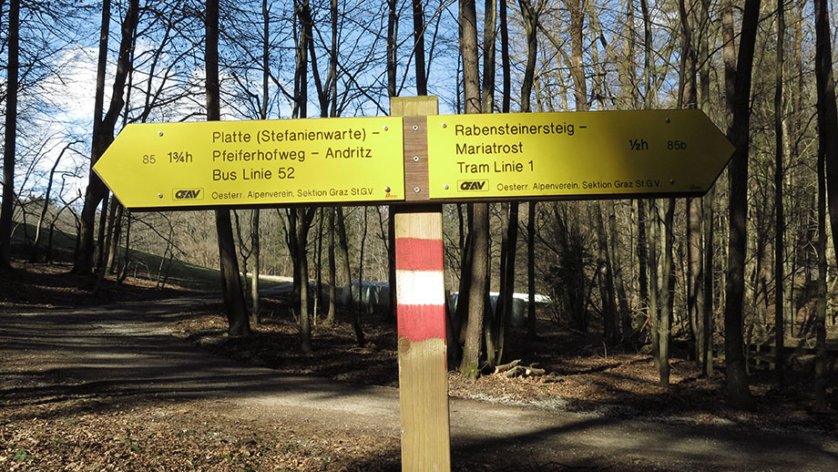 Rettenbachklamm, Eingang oben (470 m). Foto: ©Auferbauer