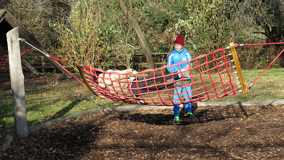 Spielplatz am Schloss Lustbühel. Foto: ©Auferbauer