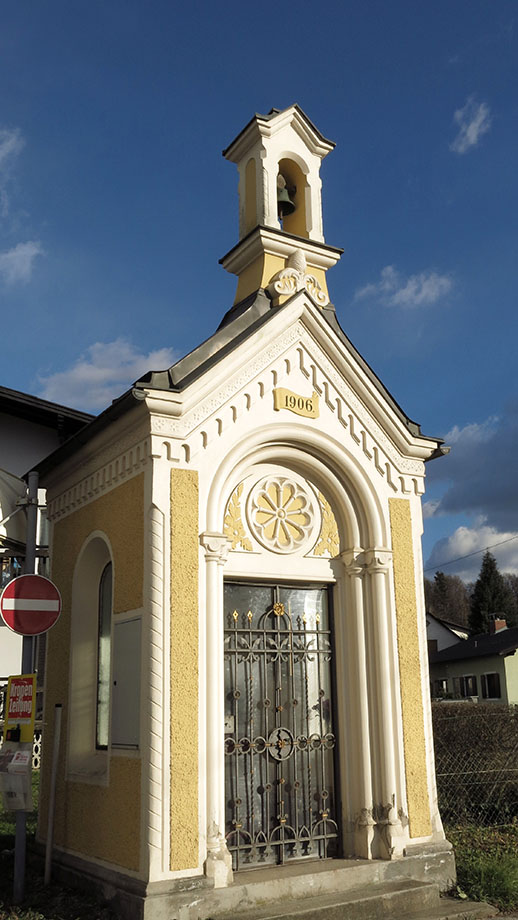 Kapelle von 1906, an der Haltestelle Kaiserwirt. Foto: ©Auferbauer