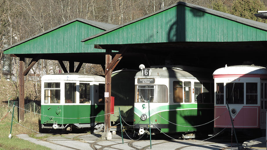  Tramway-Museum Graz, an der Endhaltstelle Mariatrost. Foto: ©Auferbauer