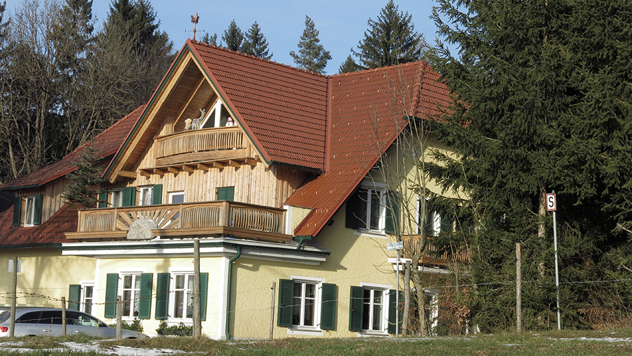 Einkehr-Fixpunkt, Gasthof Höchwirt (610 m). Foto: ©Auferbauer