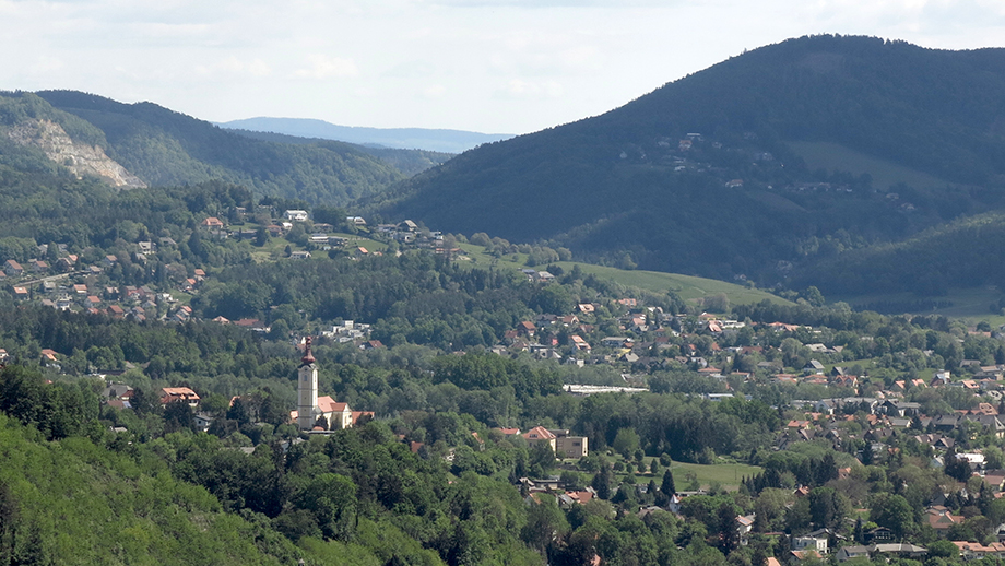 Vom Jungfernsprung Richtung St. Veit. Foto: ©Auferbauer