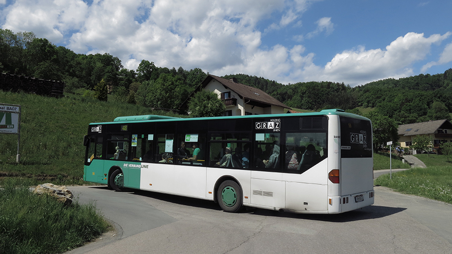 Nahe Bushaltestelle Thal Winkelstraße, Graz Linien, Stadtbus 48. Foto: ©Auferbauer