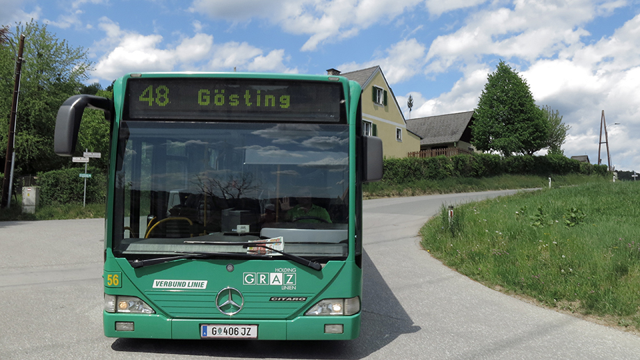 Thal Kötschberg, Graz Linien, Stadtbus 48. Foto: ©Auferbauer