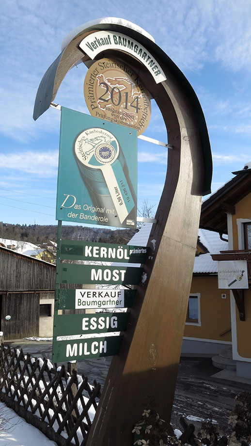 Kernöl Baumgartner, Thal Oberbichl, Oberbichlstraße 55. Foto: ©Auferbauer