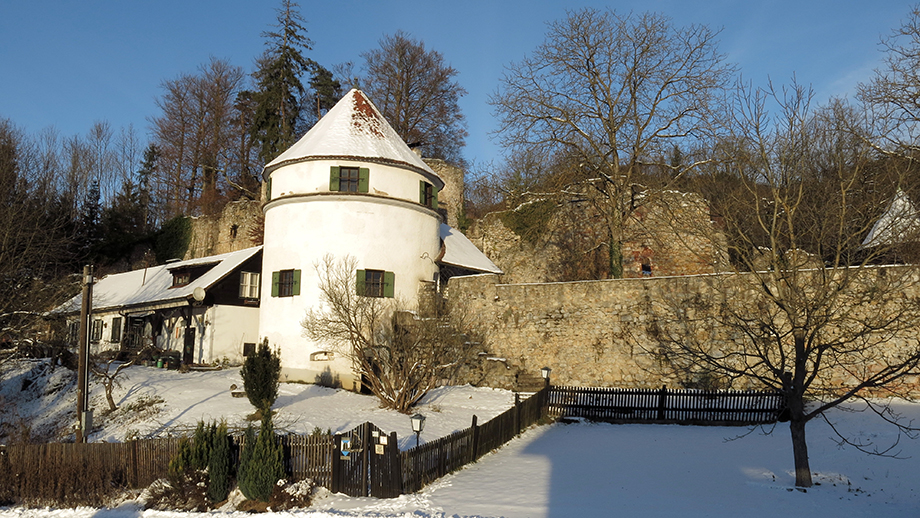 In Linak, Wohn-Burg Thal (460 m). Foto: ©Auferbauer