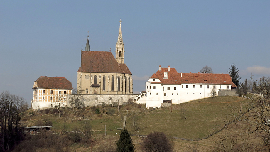 Dritter Rückblick, Wallfahrtskirche Maria Straßengel (454 m). Foto: ©Auferbauer