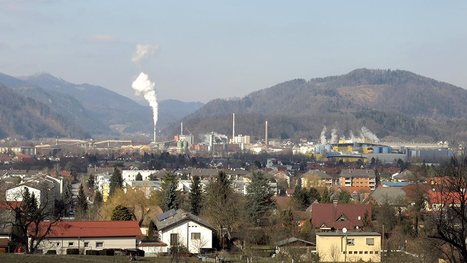 Das ist Dampf, um so mehr ein grünes Signal, Sappi Gratkorn arbeitet auf Hochtouren. Foto: ©Auferbauer