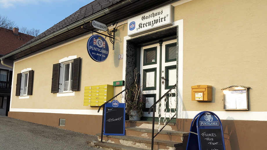 Die Einkehrstätte in Thal-Kötschberg, Gasthaus Kreuzwirt. Foto: ©Auferbauer