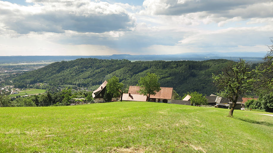 GH Orthacker, Richtung Florianiberg, Wildoner Berg. Foto: ©Auferbauer