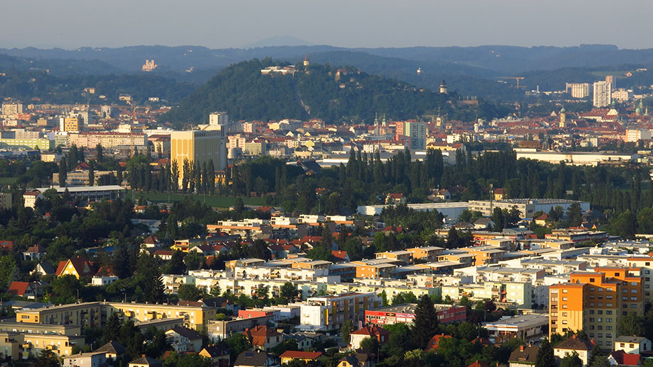 Stadtblick vom Neupauerweg. Foto: ©Auferbauer