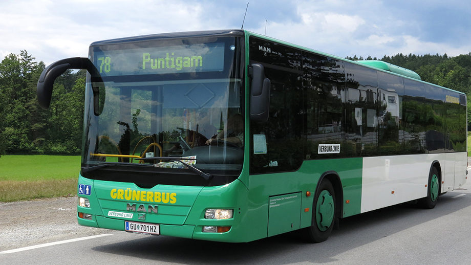 Der Stadtbus 78 bedient die Linie Puntigam - Seiersberg - Gedersberg. Foto: ©Auferbauer