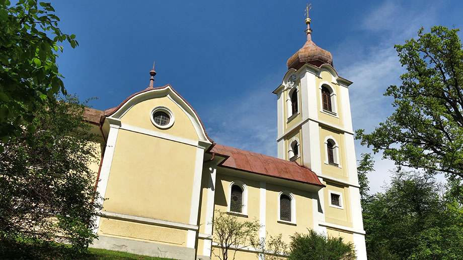 Mariagrüner Kirche (448 m). Foto: ©Auferbauer