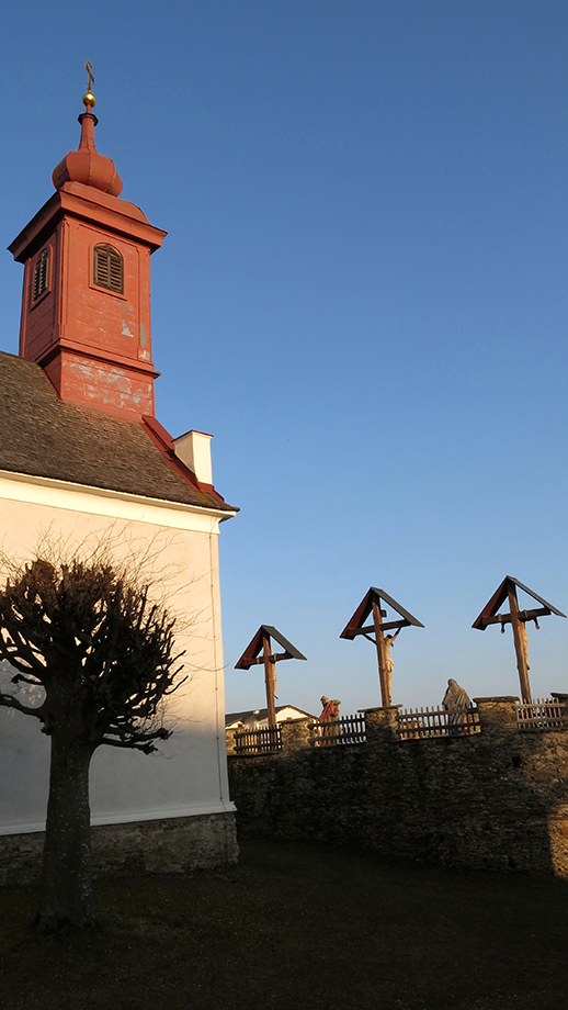 St. Radegund, abends am Kalvarienberg. Foto: ©Auferbauer