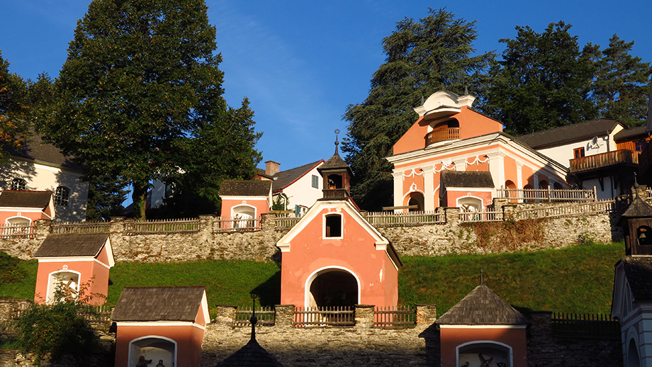 St. Radegund, Kalvarienberg am Morgen. Foto: ©Auferbauer