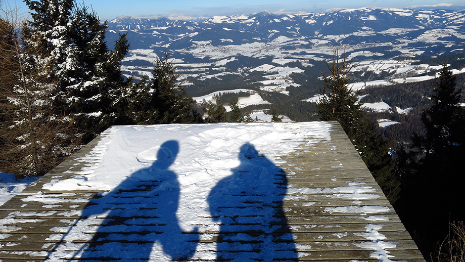 Es gab eine Startrampe am Schöcklkopf (1423 m) im Norden das Grazer Bergland. Foto: ©Auferbauer