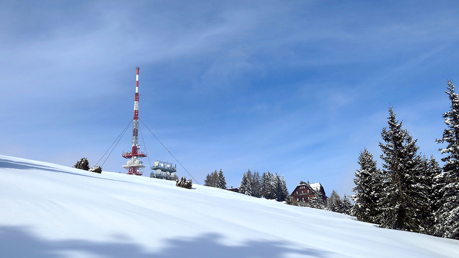 Zeitloses Schöckl-Motiv, Sender und Stubenberghaus. Foto: ©Auferbauer