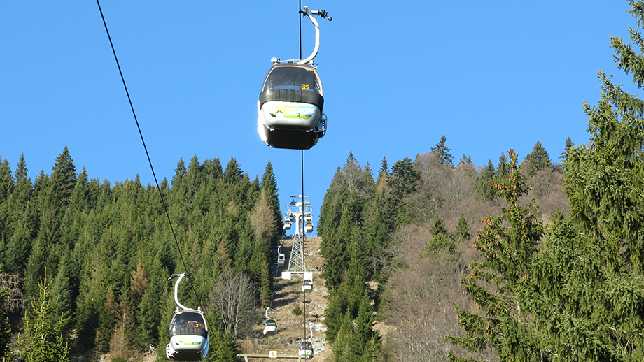 Die Schöckl-Seilbahn verkehrt nahezu ganzjährig. Foto: ©Auferbauer