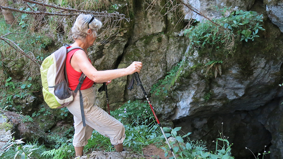 Geheimnisvoller Schöckl-Ostgipfel: am Schöcklloch. Foto: ©Auferbauer