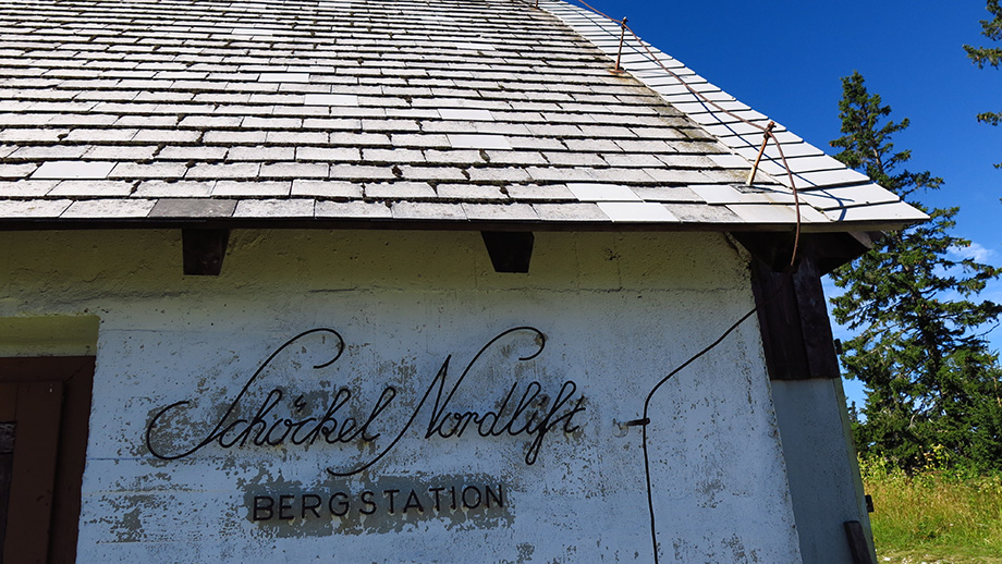 Vergangenheit, der Schöckl-Nordlift, Bergstation (1440 m). Foto: ©Auferbauer