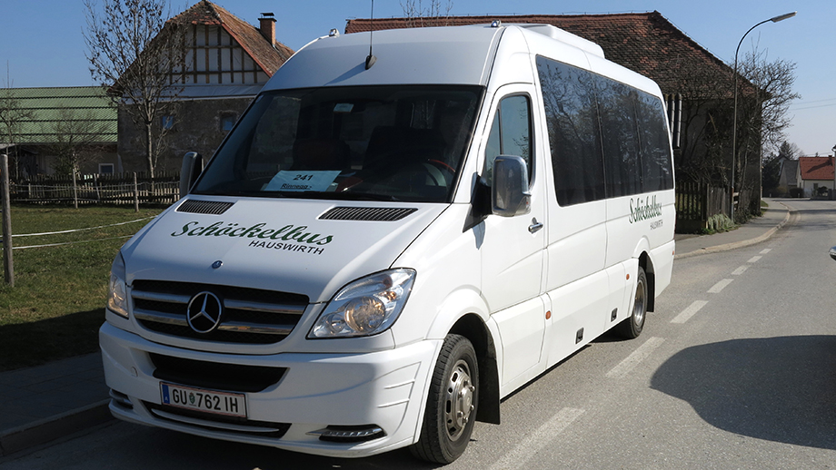 Schöckelbus bedient die Linie 241, Dürrgrabenweg, Rinnegg, Kreuzberg. Foto: ©Auferbauer